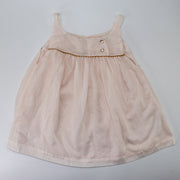 Les Enfantines Girls Pink Voal Moin Blouse Lightweight Top