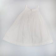 Les Enfantines White Moin Dress with Delicate Pattern Details