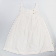 Les Enfantines White Moin Dress with Delicate Pattern Details