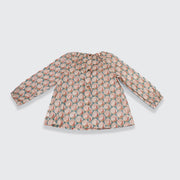 Les Enfantines Corneille Blouse in Peacock Blue for Babies
