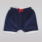 Les Enfantines Navy Toucan Print Cotton Shorts for Baby Boys