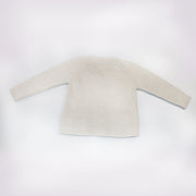 Classic Pearl Gray Les Enfantines Hanneton Baby Knit Cardigan
