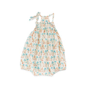 Les Enfantines Baby Peroquet Romper in Dakar Print Cotton