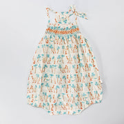 Les Enfantines Baby Peroquet Romper in Dakar Print Cotton