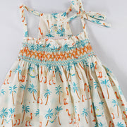 Les Enfantines Baby Peroquet Romper in Dakar Print Cotton