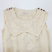 Les Enfantines Mouete Baby Romper in Corn Silk Yellow