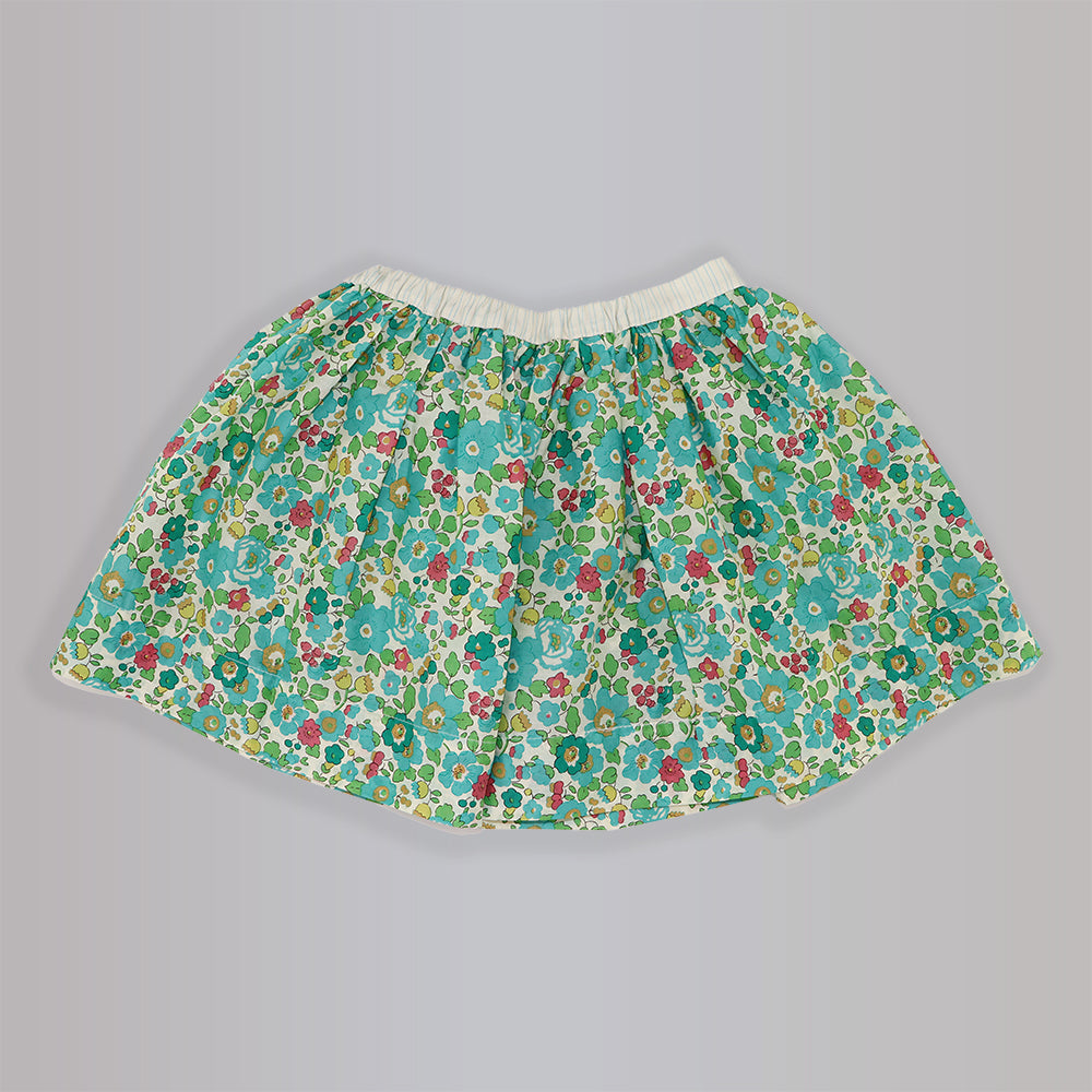 Les Enfantines Alouette Liberty Betsy Floral Print Girls Cotton Dress