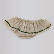 Les Enfantines Moineau Green Braid Baby Hair Accessory
