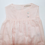 Les Enfantines Pelican Powder Pink Baby Romper Cotton Outfit
