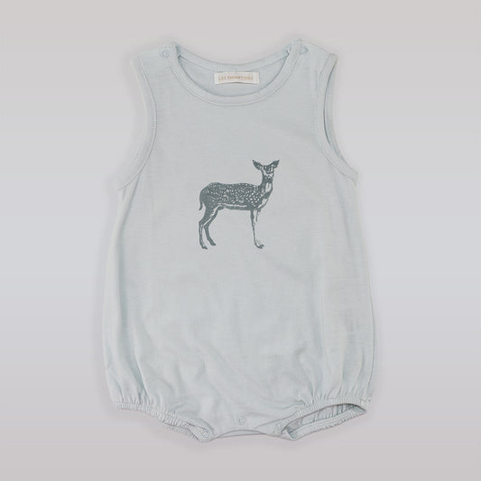 Les Enfantines Sky Blue Penguin Print Cotton Baby Bodysuit 6 Months