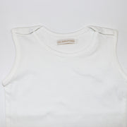 Les Enfantines Baby White Penguin Print Cotton Sleepsuit Onesie