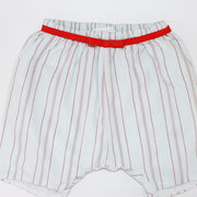 Les Enfantines Baby Toucan and Lipstick Stripe Cotton Romper