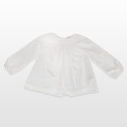 Elegant Les Enfantines White Corneille Cotton Blouse for Girls