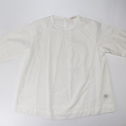 Elegant Les Enfantines Tourterelle and Ecru Cotton Kids Blouse