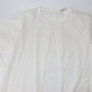 Les Enfantines Designer Tourterelle and Ecru Cotton Children's Blouse