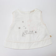 Les Enfantines Powder Pink Chouette Baby Girl Cotton Romper