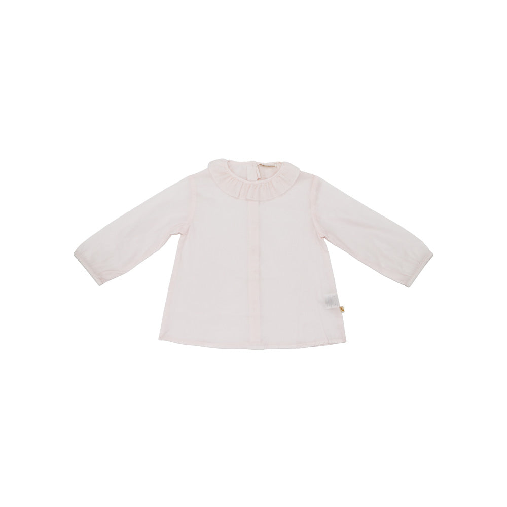 Les Enfantines Coquerelle Champagne Elegant Baby Romper with Classic Collar