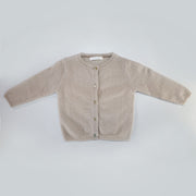 Les Enfantines Luxury Cashmere Ladybug Baby Sweater in Moon Beam