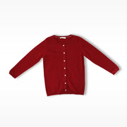 Les Enfantines Premium Burgundy Cashmere Ladybug Motif Children's Sweater
