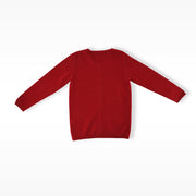 Les Enfantines Premium Burgundy Cashmere Ladybug Motif Children's Sweater