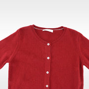 Les Enfantines Luxury Cashmere Ladybug Burgundy Kids Designer Sweater