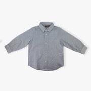 Elegant La Stupenderia Boys White Cotton Button-Down Dress Shirt