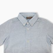 Elegant La Stupenderia Boys White Cotton Button-Down Dress Shirt