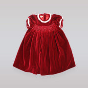 La Stupenderia Girls Elegant Maroon Abia Velvet Party Dress