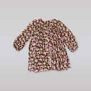 Elegant La Stupenderia Girls Purple and White Abia Designer Dress