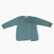 La Stupenderia Navy Blue Knitted Baby Cardigan for 12 Months
