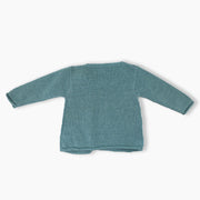 La Stupenderia Navy Blue Knitted Baby Cardigan for 12 Months