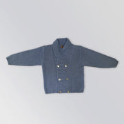 La Stupenderia Boys Light Blue Knit Cardigan Sweater
