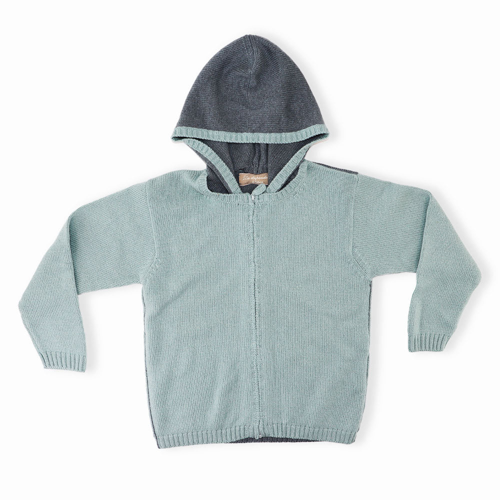 Premium La Stupenderia Green Knit Cardigan for Classic Kids Style