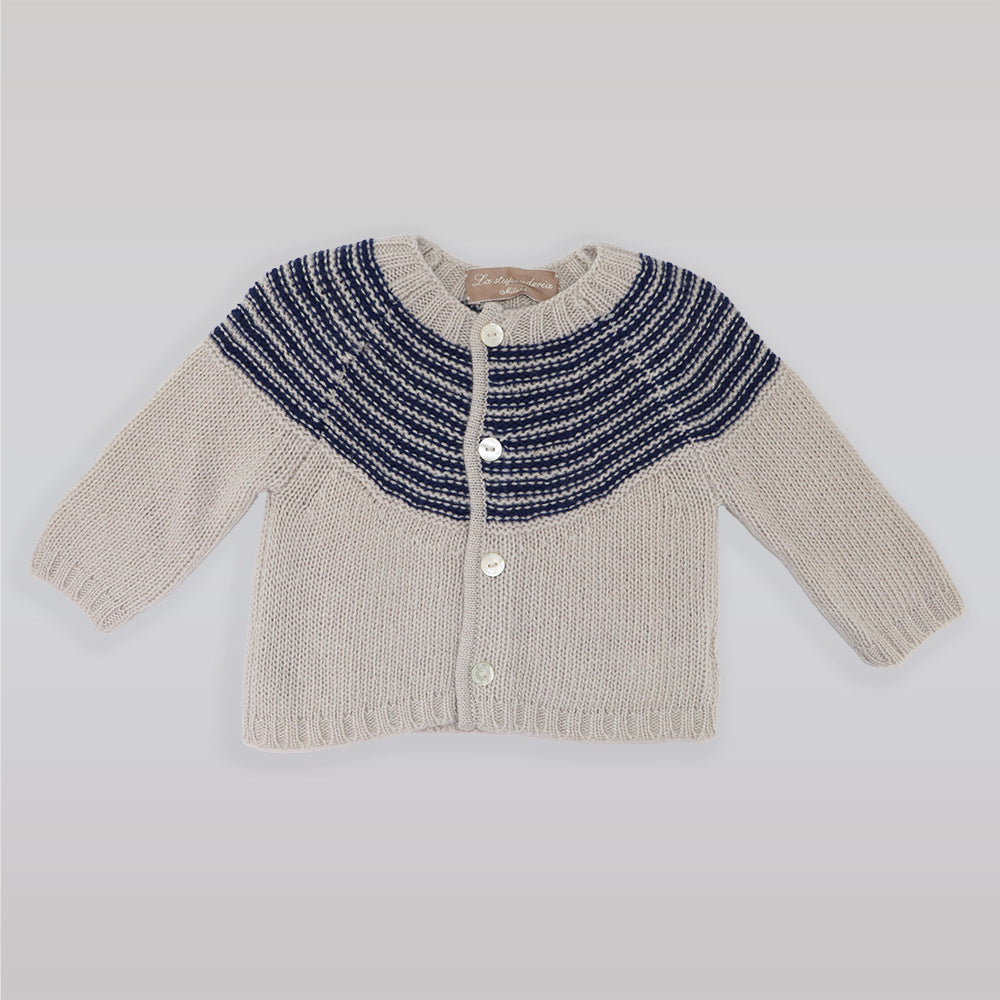Elegant La Stupenderia Knitted Baby Cardigan for Toddler Girls