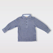 La Stupenderia Boys Classic White Long Sleeve Cotton Dress Shirt