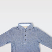 La Stupenderia Boys Classic White Long Sleeve Cotton Dress Shirt