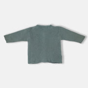 La Stupenderia Luxury Green Knit Cardigan for Toddlers and Kids