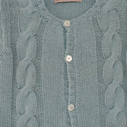 La Stupenderia Luxury Green Knit Cardigan for Toddlers and Kids
