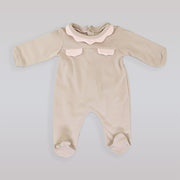 La Stupenderia Luxury Baby Cotton Romper Suit with Front Pockets