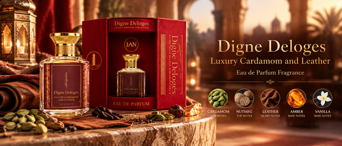 Digne Deloges Luxury Cardamom and Leather Eau de Parfum Fragrance