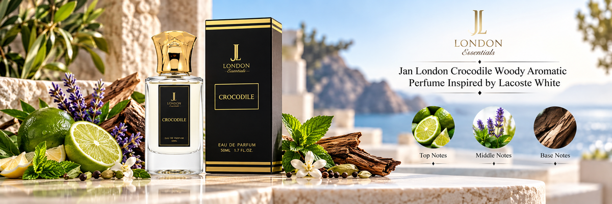 Jan London Crocodile Woody Aromatic Perfume Inspired by Lacoste White