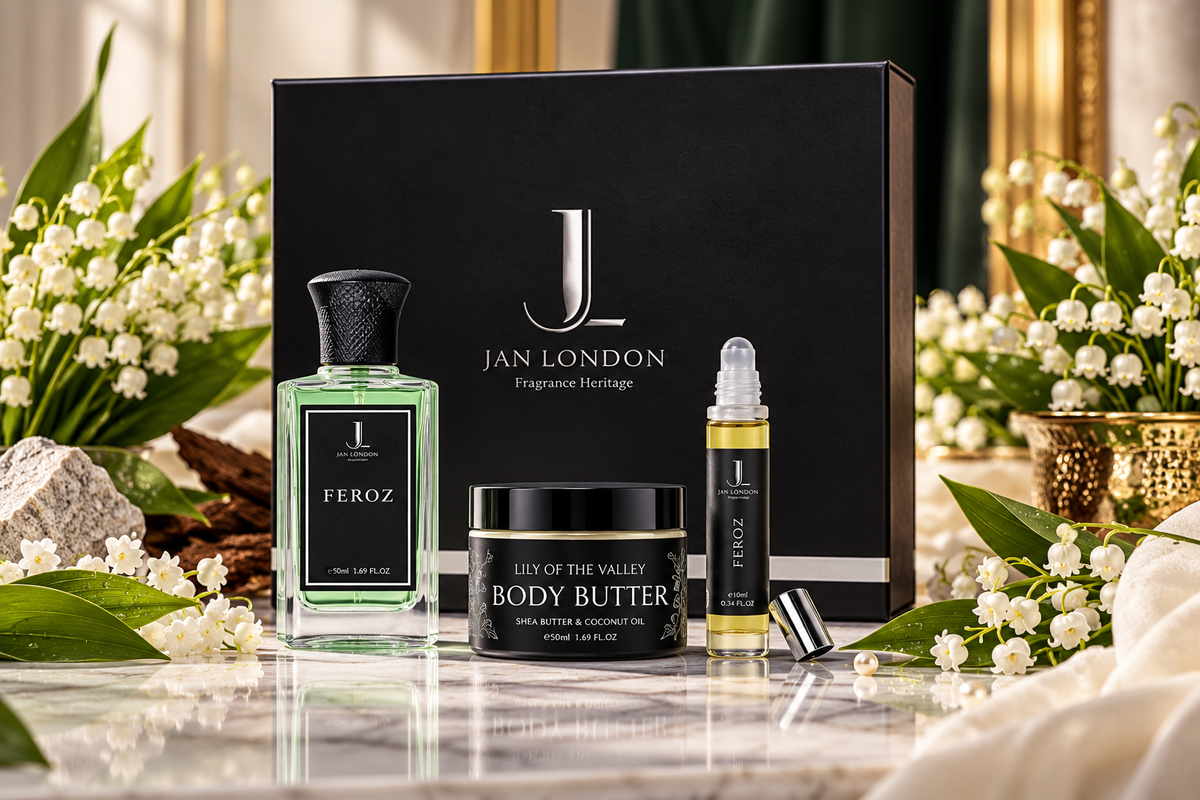Jan London Feroz Luxury Fragrance Gift Set with Perfume Butter