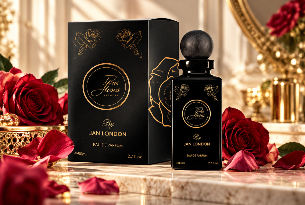 Jan London Roses Artwork Luxury Damask Rose Floral Perfume 80ml