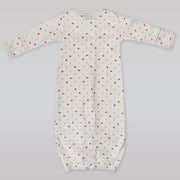 Magnolia Baby Construction Vehicle Print Pima Cotton Zipper Baby Footie