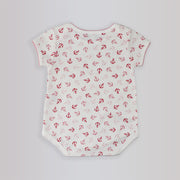 Magnolia Baby Anchors Away Pink Cotton Baby Footie Romper