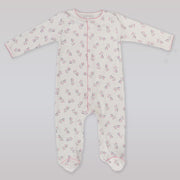 Magnolia Baby Soft Pima Cotton Zany Zebra Print Footie