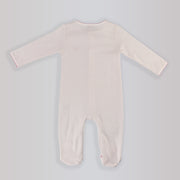 Magnolia Baby Blue Counting Sheep Embroidered Cotton Baby Footie