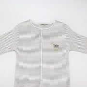 Magnolia Baby Counting Sheep Embroidered Soft Cotton Footie Pajamas