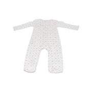 Magnolia Baby Sweet Love White Embroidered Footie Infant Pajamas