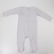 Magnolia Baby Blue Emergency Vehicle Embroidered Long Sleeve Footie